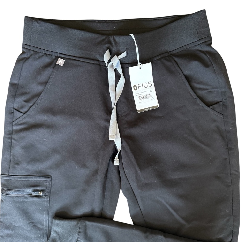 NWT Figs Black Zamora 2.0 Scrub Jogger Pants - Picture 3 of 6